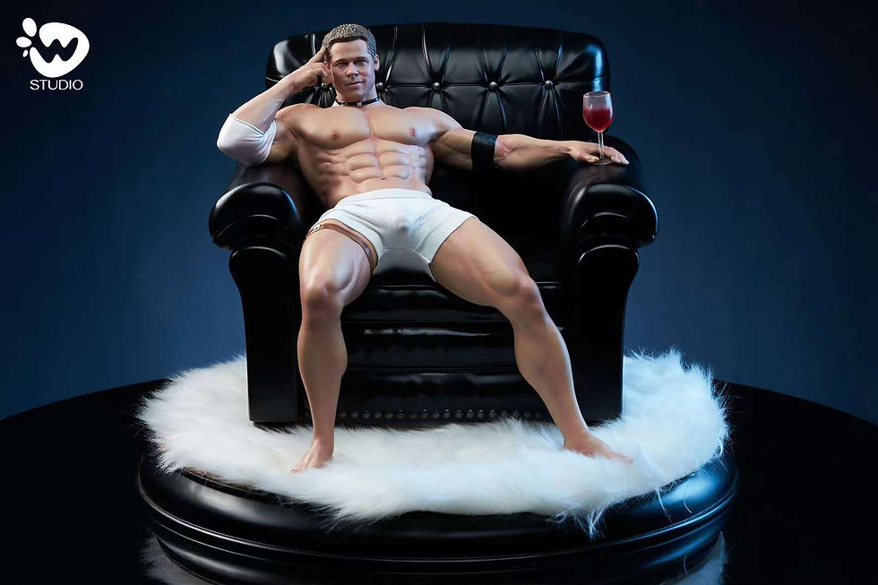 Thumbnail: 【READY STOCK】 Da Bo Niu Studio - Brad Pitt Resin Statue GK Anime Figure