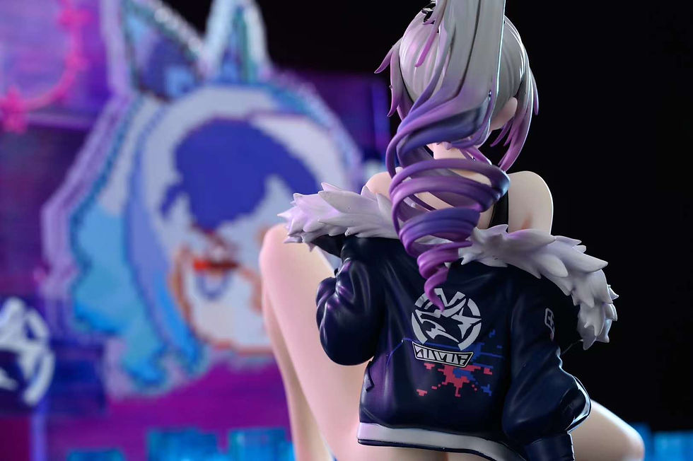 Thumbnail: 【PRE-ORDER】 Mi Xun Studio -Silver Wolf  Honkai Impact Resin Statue GK Anime