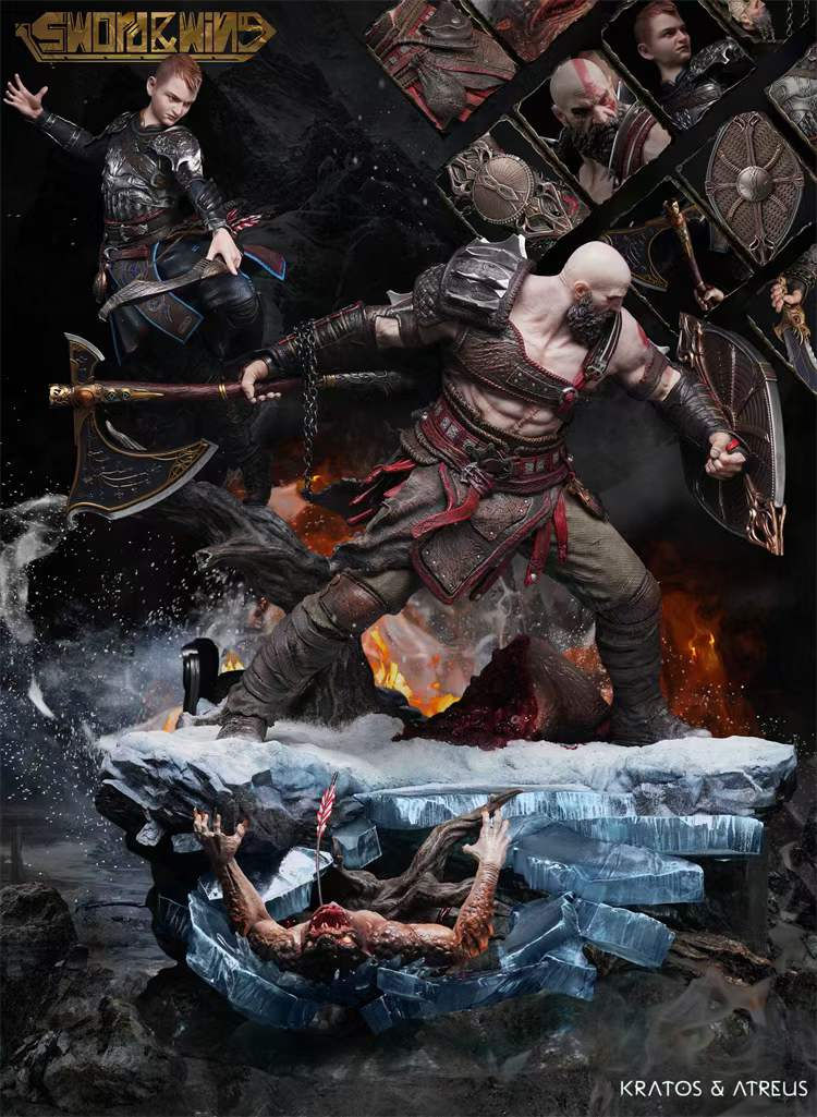 Thumbnail: 【PRE-ORDER】 Sword & Wing Studio - Kratos & Atreus God of War Resin Statue GK