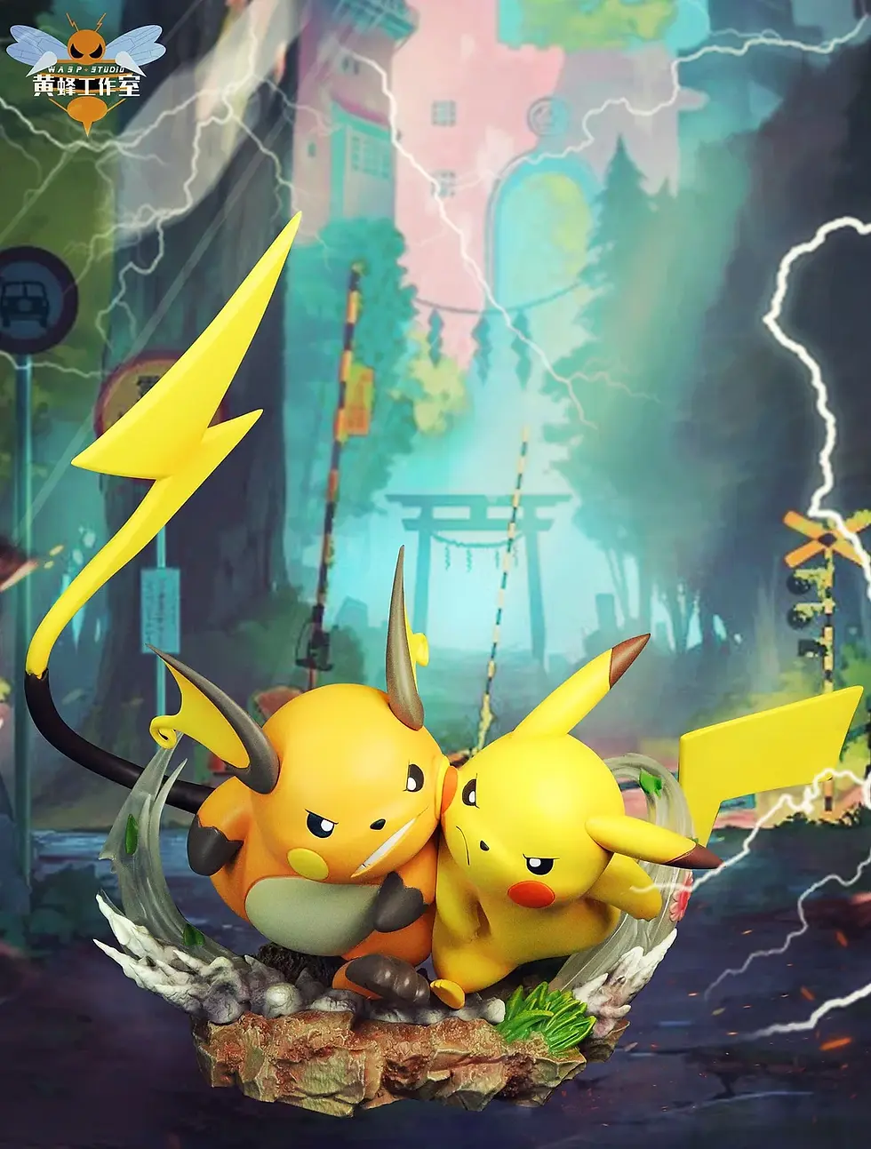 Thumbnail: WASP Studio - Playing Series 005 Raichu Racing Resin Statue (Pre-Order) -