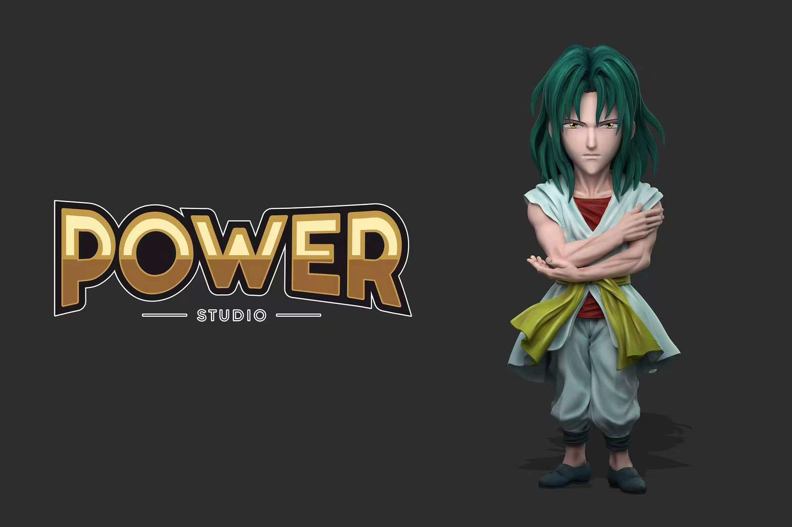【PRE-ORDER】 Power Studio - Green Hair Itsuki Yu Yu Hakusho Resin Statue GK Anime