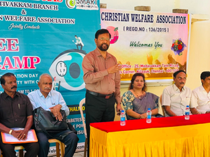 Office Bearers & EC members participated in the Free Eye Camp by Smart Vision Hospital at YMCA Kotivakkam branch