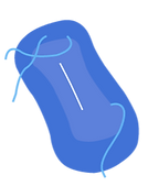 簡易浴槽のイラスト