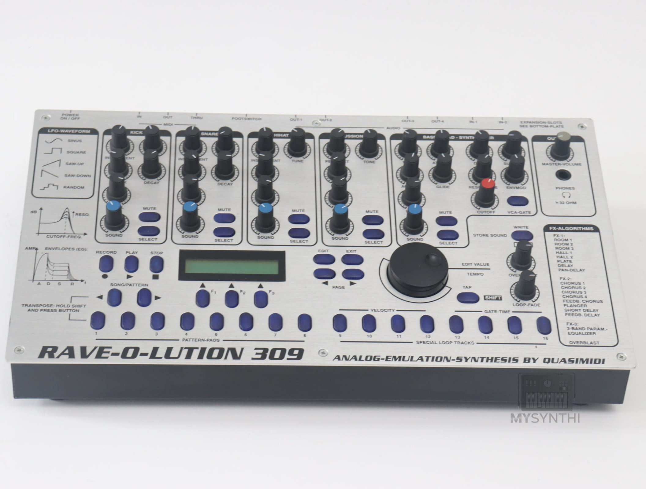 Quasimidi Rave-O-Lution 309 - Groovebox + 1 Jahr Gewährleistung