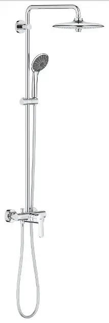 Grohe Vitalio Joy - Zuhanyszett 260 fali keverővel, 3 fúvókával, krómozott