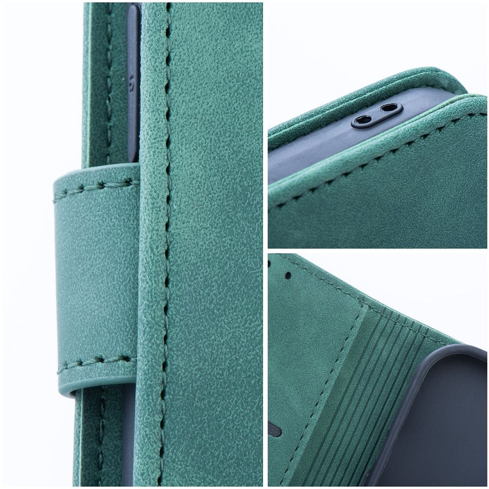 Indexkép: Tender Book Case iPhone 14 Pro Max tok, zöld