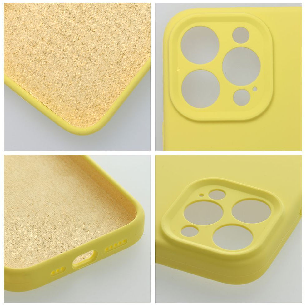 Indexkép: Silicone 2mm Case iPhone 17 tok, sárga