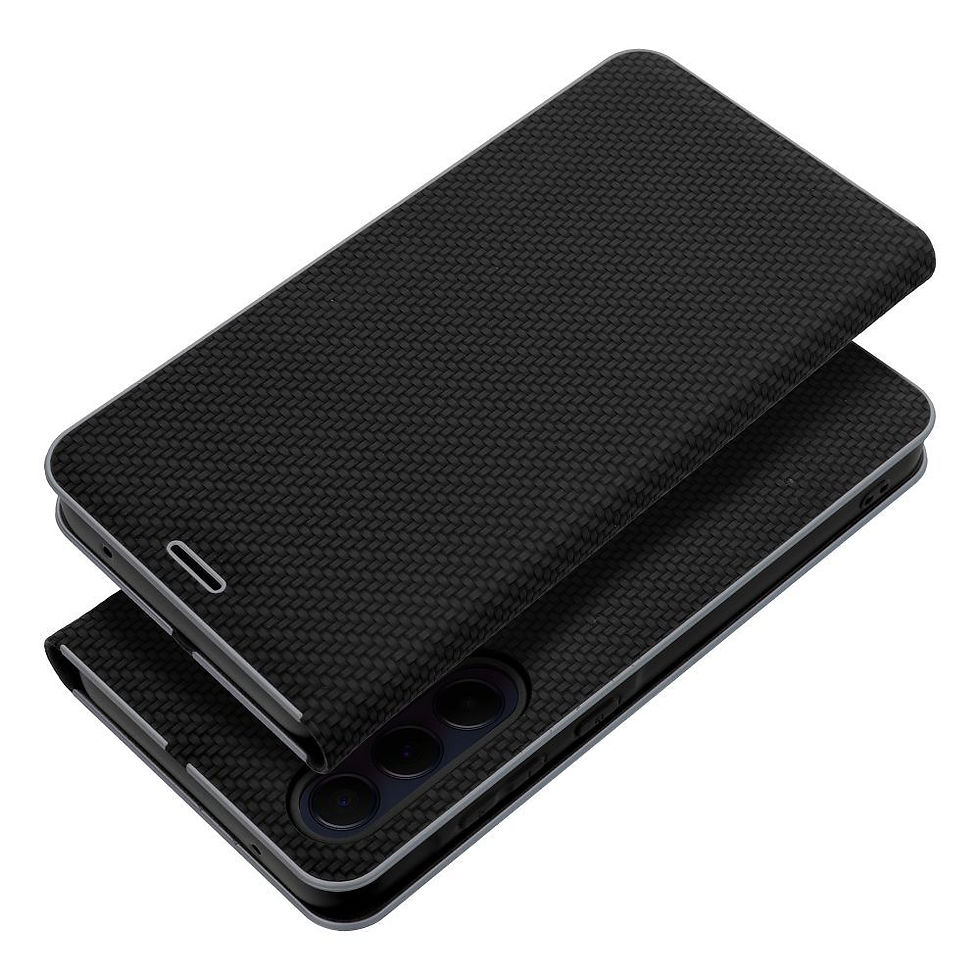 Indexkép: Luna Book Carbon Case Samsung S25 FE tok, fekete