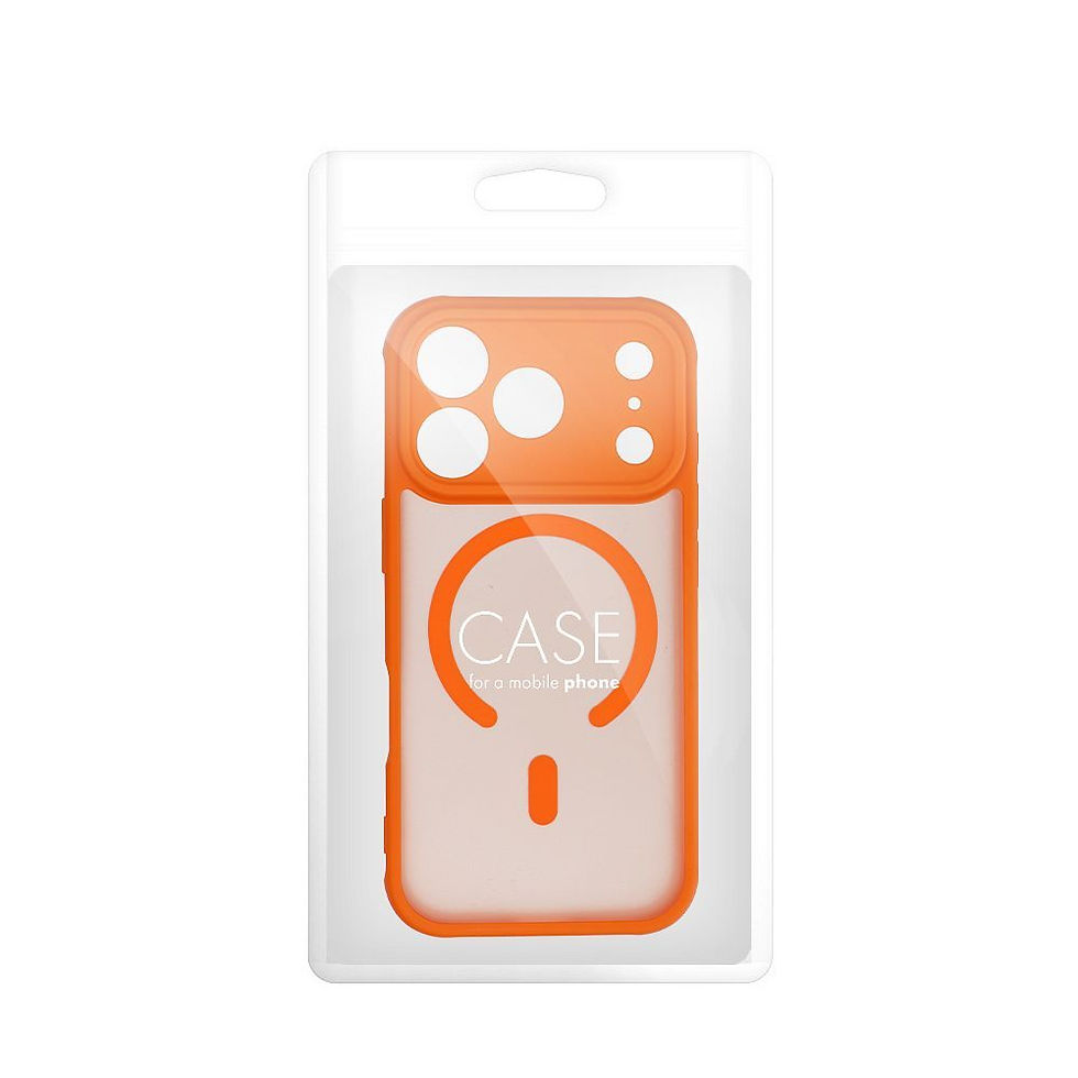 Indexkép: Full Matte Mag Cover Case iPhone 15 MagSafe tok, narancssárga
