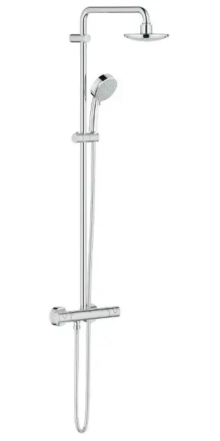Grohe Tempesta Cosmopolitan - Zuhanyszett termosztáttal, 16 cm, 2 fúvóka, króm