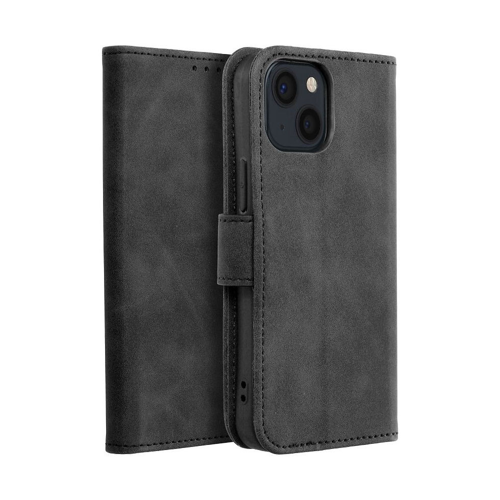 Indexkép: Tender Book Case iPhone 13 Mini tok, fekete