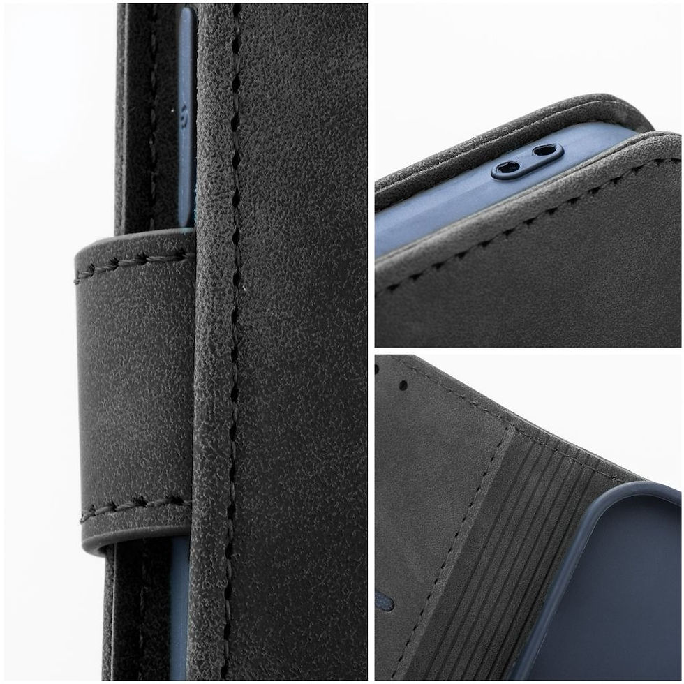 Indexkép: Tender Book Case iPhone 15 tok, fekete
