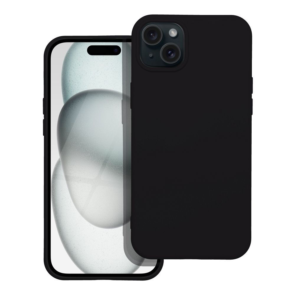 Silicone Case iPhone 15 tok, fekete