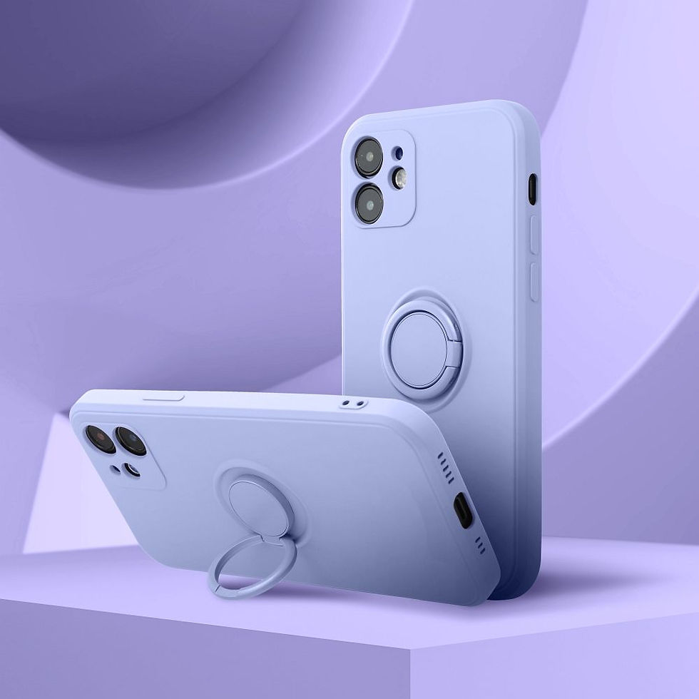 Indexkép: Silicone Ring Case iPhone 16 tok, lila