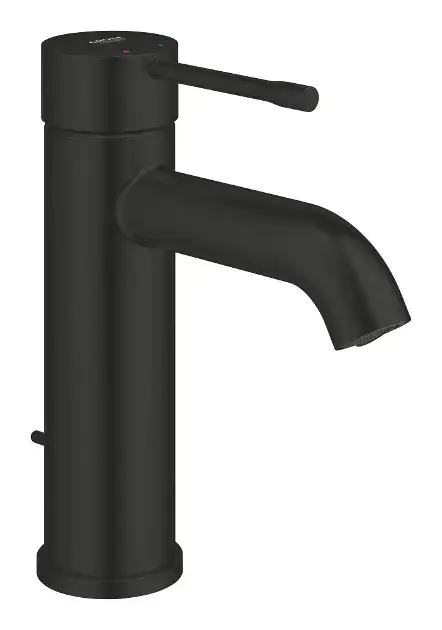 Grohe Essence New - Mosdócsaptelep, leeresztővel, matt fekete 235892431