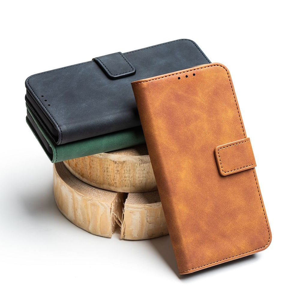 Indexkép: Tender Book Case iPhone 16 Pro tok, barna