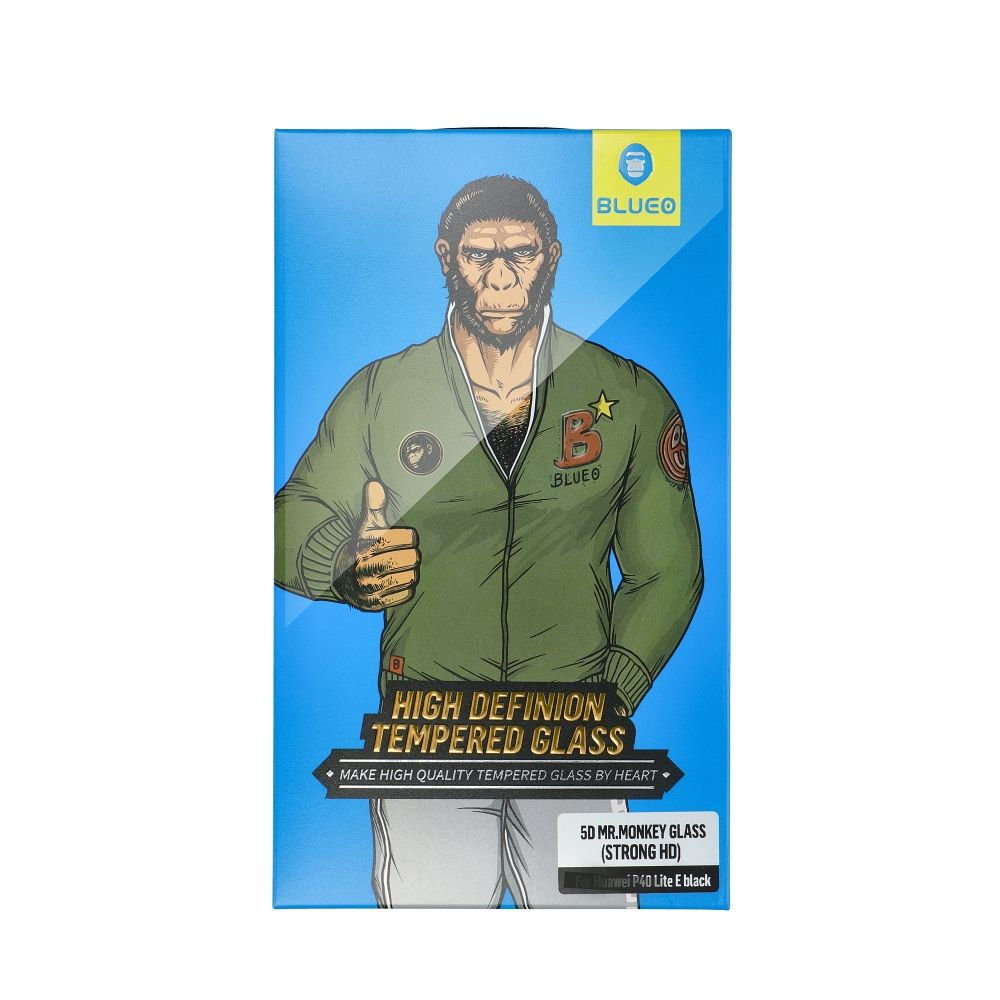 5D Mr. Monkey Glass - Apple iPhone 15 Plus / 16 Plus fekete (Anti-Static HD)