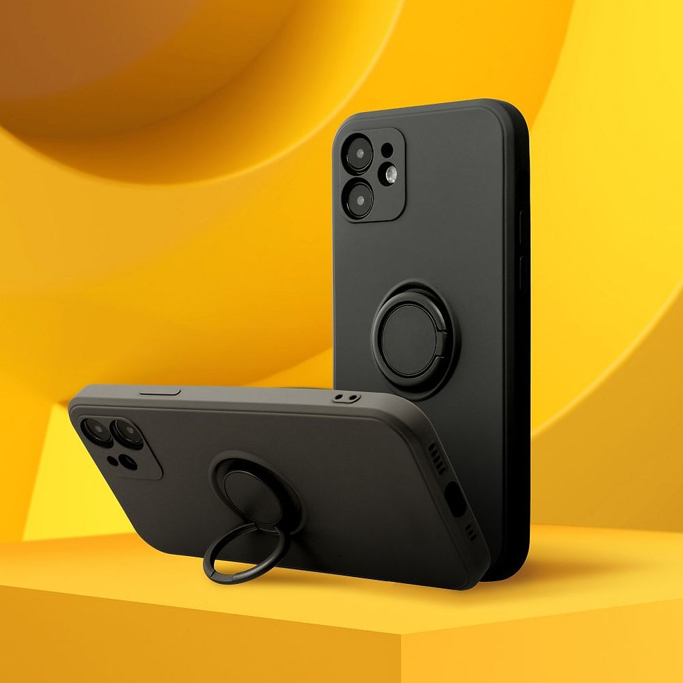 Thumbnail: Silicone Ring Case Samsung A05S tok, fekete