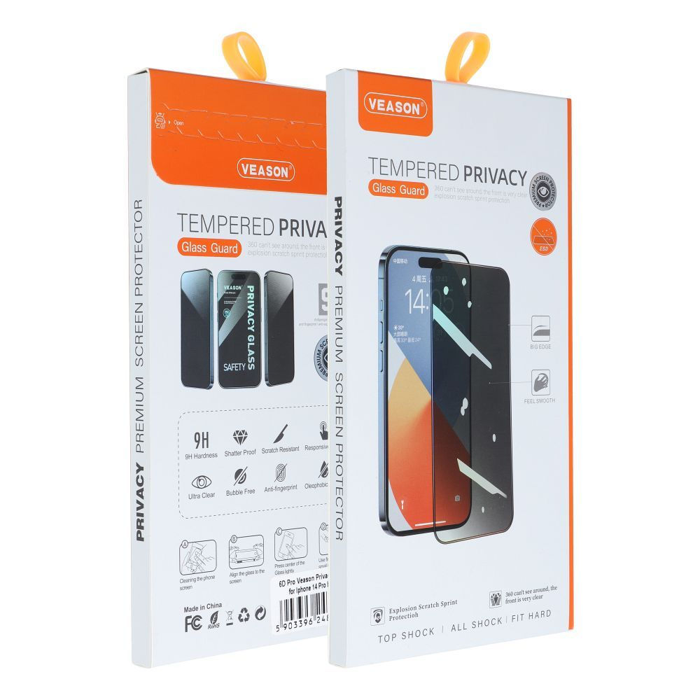 6D Pro Veason Betekintésgátló Fólia - iPhone 14 Pro