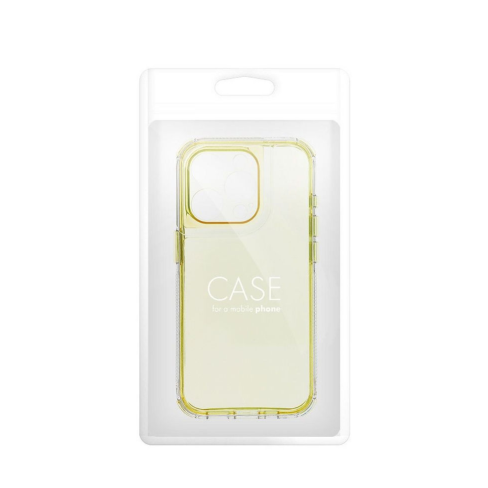 Indexkép: Matrix clear Case iPhone 16 Plus tok, sárga