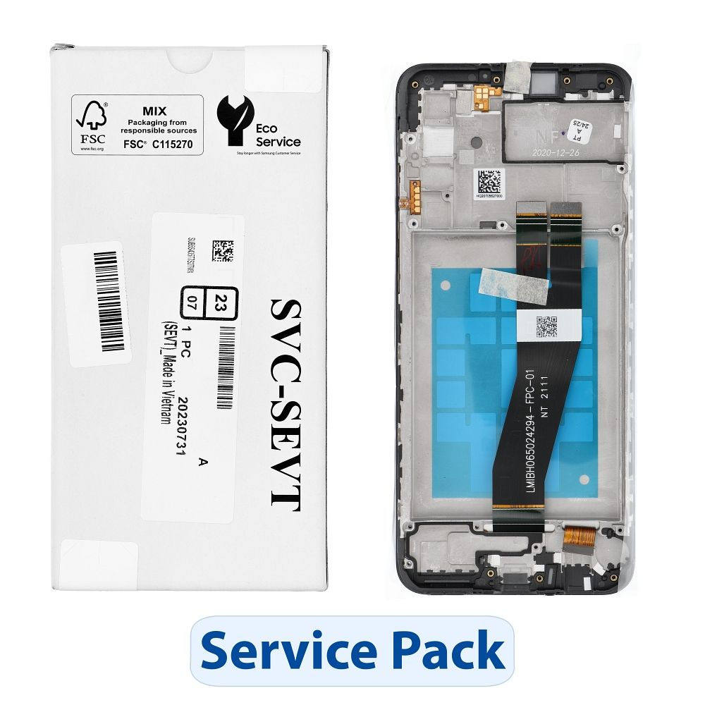 ServicePack LCD Kijelző SAMSUNG A02s