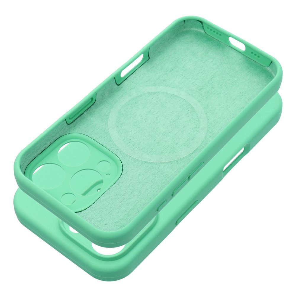 Silicone 2mm Case iPhone 16 Pro Max MagSafe tok, menta