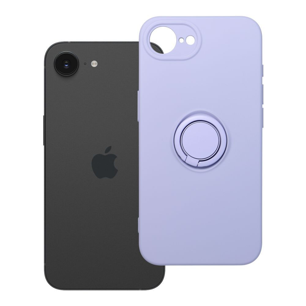 Silicone Ring Case iPhone 16E (SE 4 2025) / 17E tok, lila