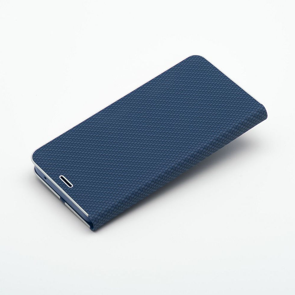 Indexkép: Luna Book Carbon Case iPhone 17 Pro tok, kék
