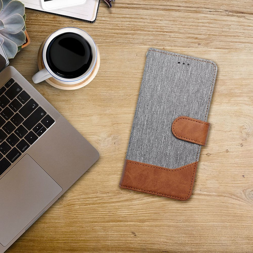 Indexkép: Jeans Book Case iPhone 16E (SE 4 2025) tok, szürke