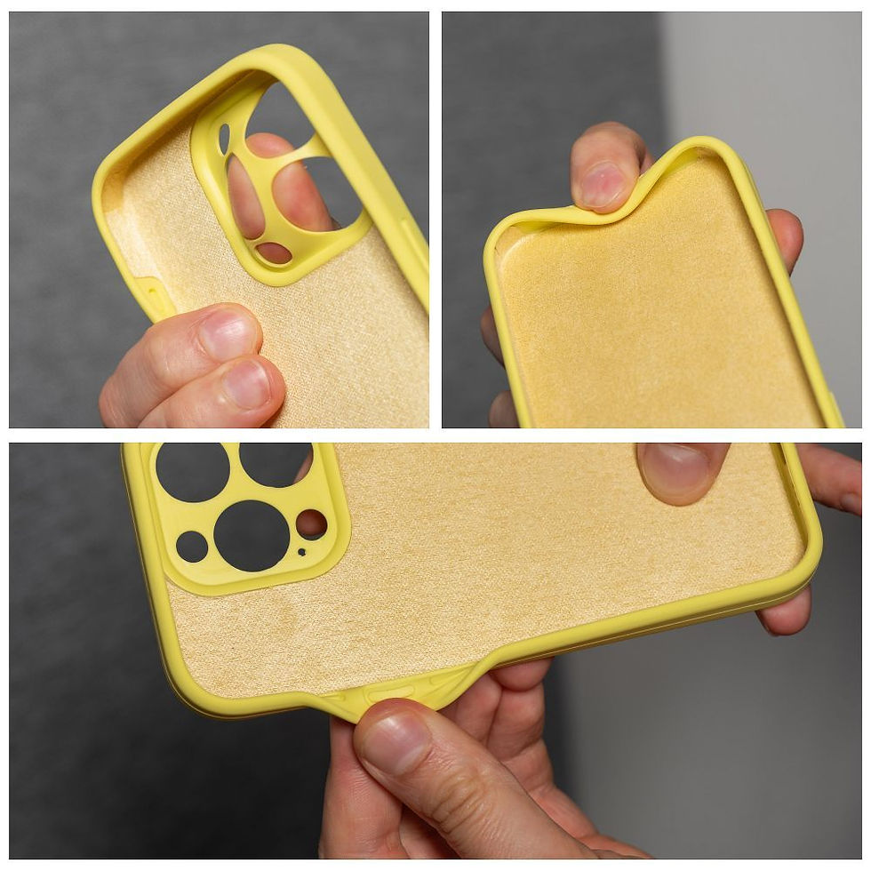 Indexkép: Silicone 2mm Case iPhone 16 Pro tok, sárga