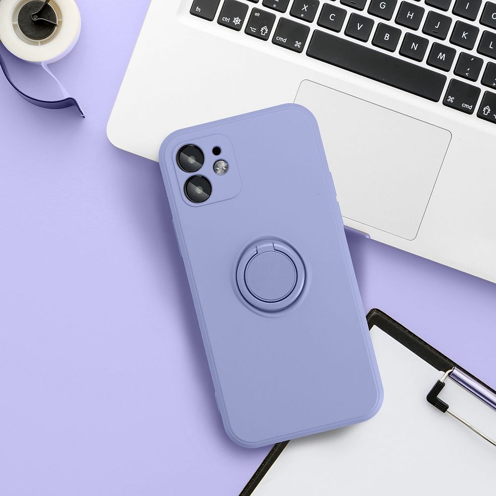 Indexkép: Silicone Ring Case Xiaomi Redmi 15C (173,16 x 81,07 x 8,2) tok, lila