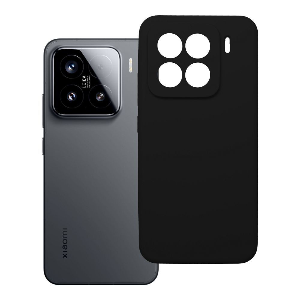 Silicone 2mm Case Xiaomi 15 tok, fekete