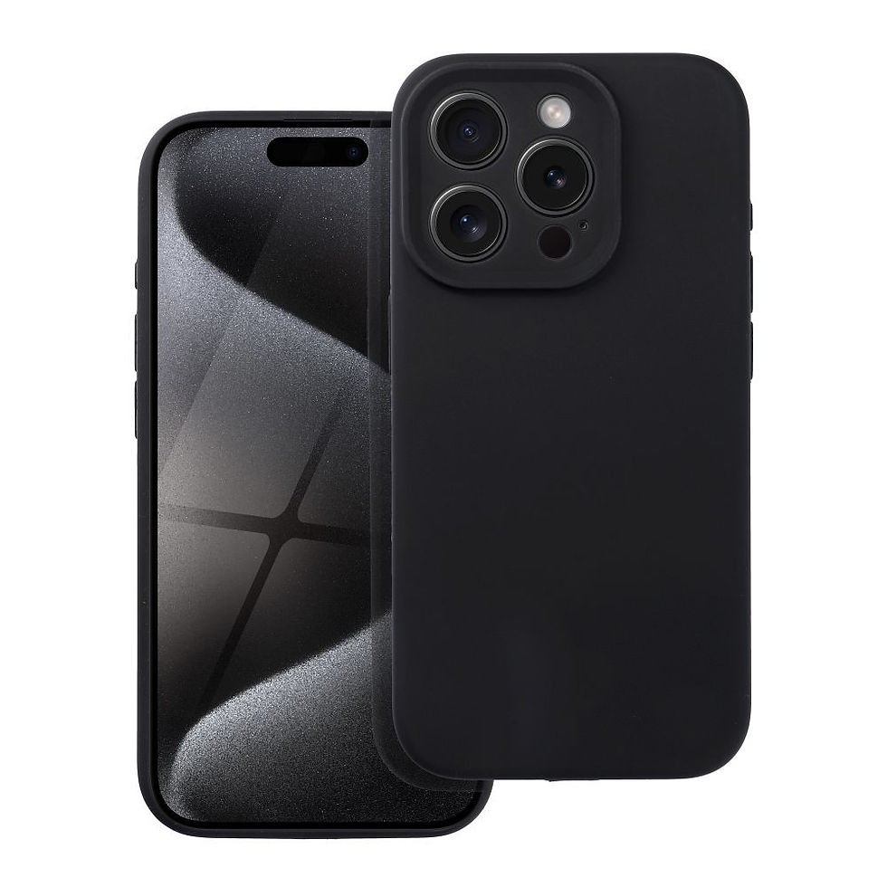 Indexkép: Silicone 2mm Case iPhone 16 tok, fekete