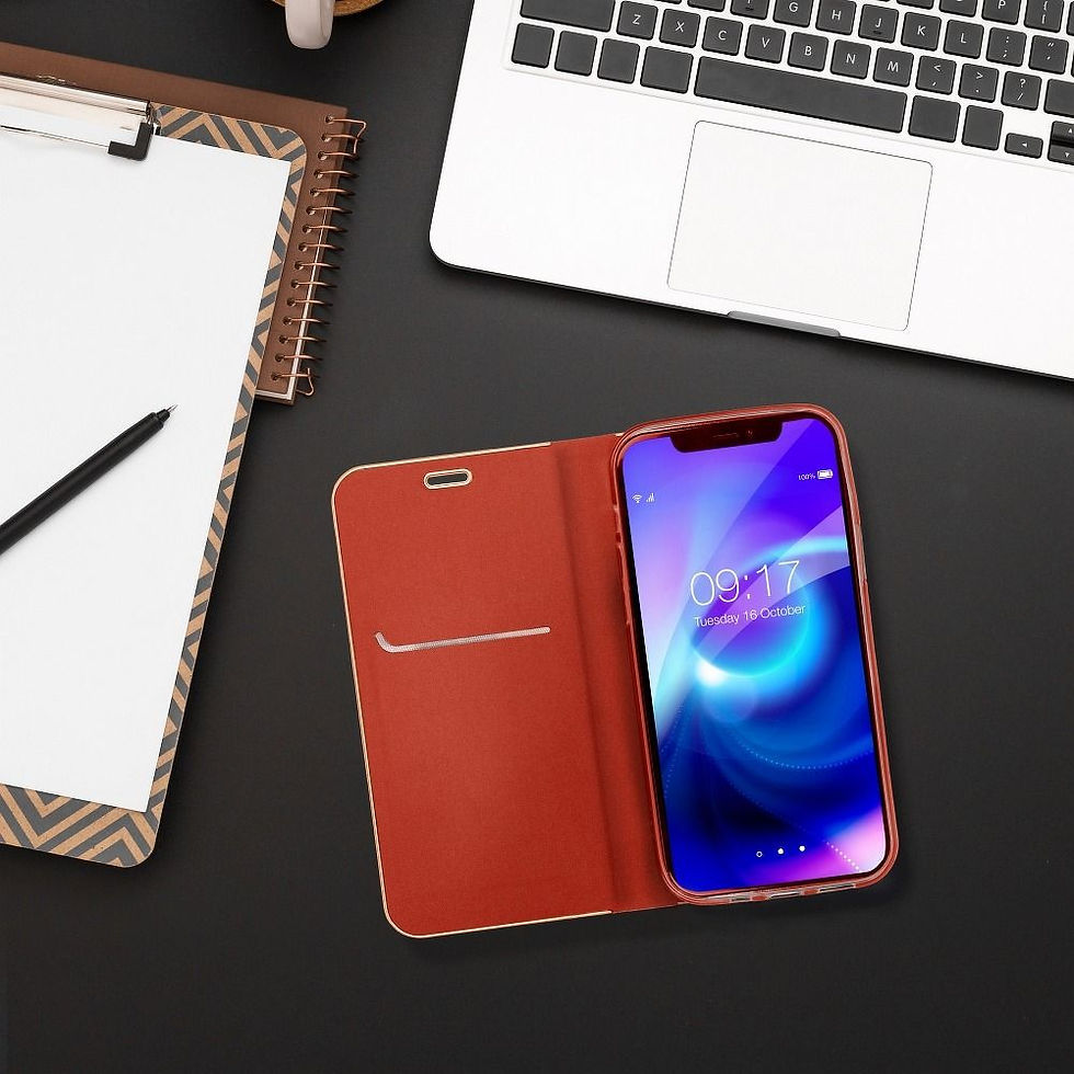 Indexkép: Luna Book Gold Case Samsung A53 5G tok, piros