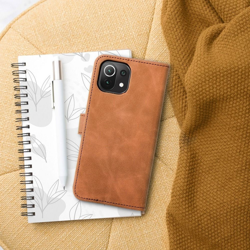Indexkép: Tender Book Case Xiaomi Redmi Note 10 / 10S tok, barna