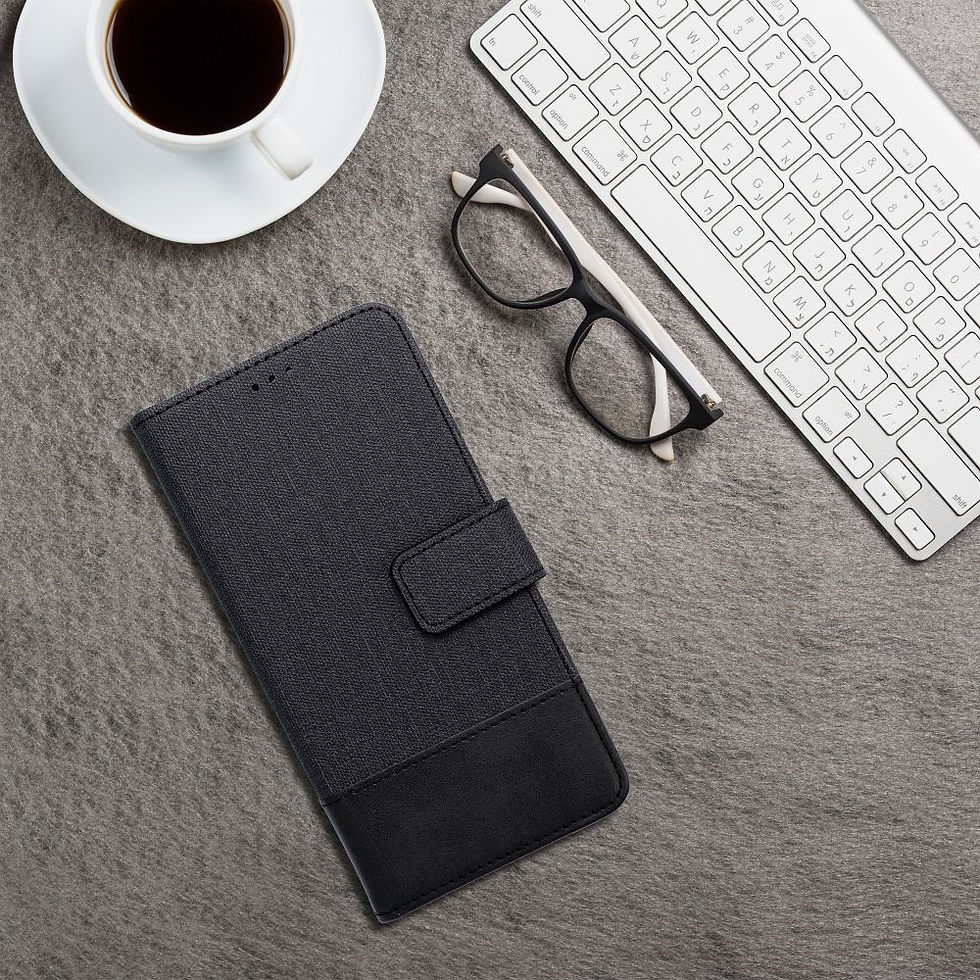 Indexkép: Gomma Book Case iPhone 17 tok, fekete