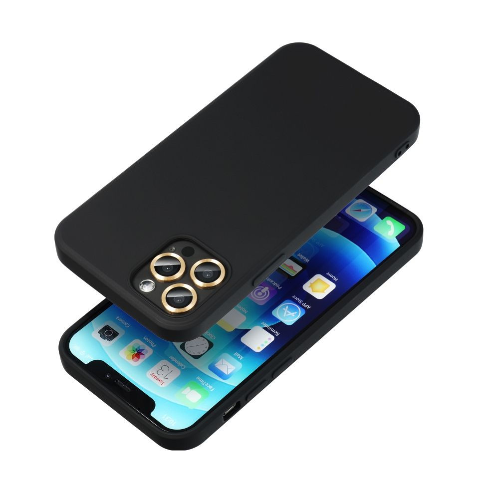 Silicone Case Samsung S25 Edge tok, fekete