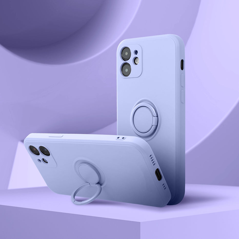 Indexkép: Silicone Ring Case iPhone 7 / 8 / SE 2020 / SE 2022 tok, lila