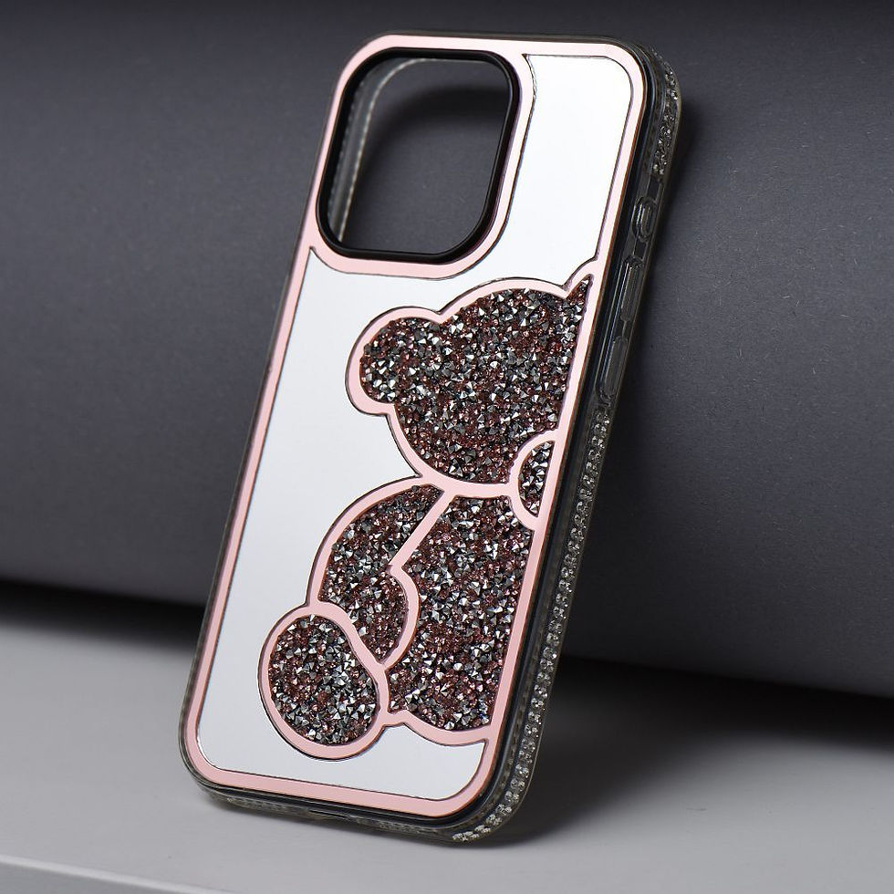 Indexkép: Teddy Bear Case iPhone 17 Pro tok, rózsaszín