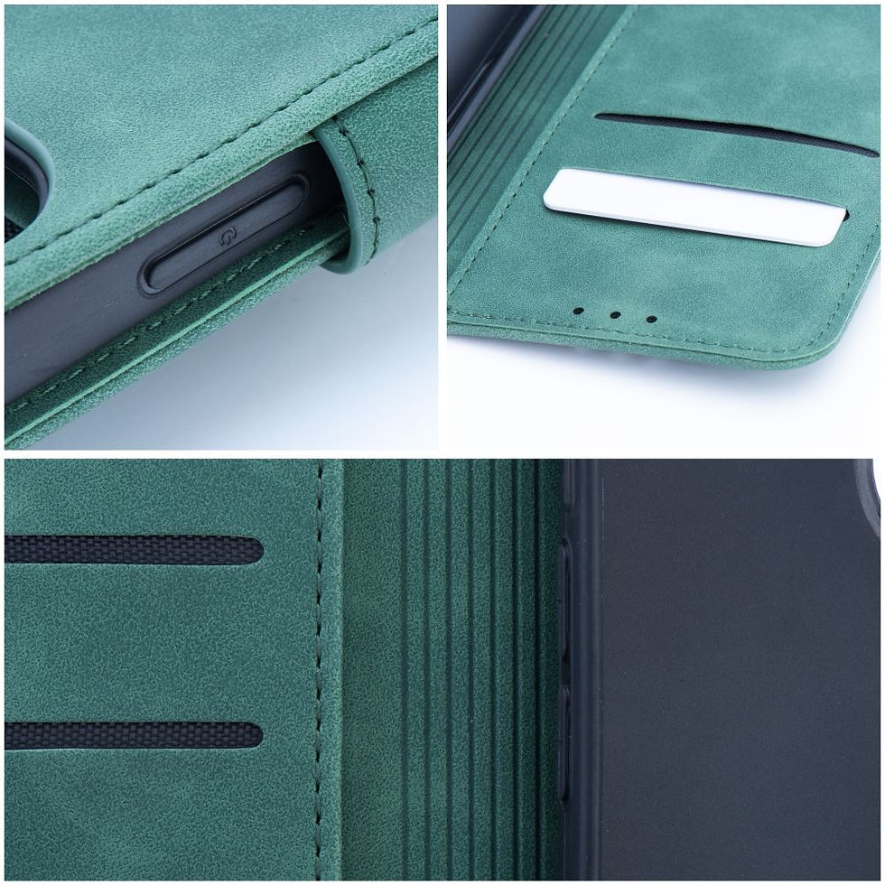Indexkép: Tender Book Case iPhone 15 tok, zöld
