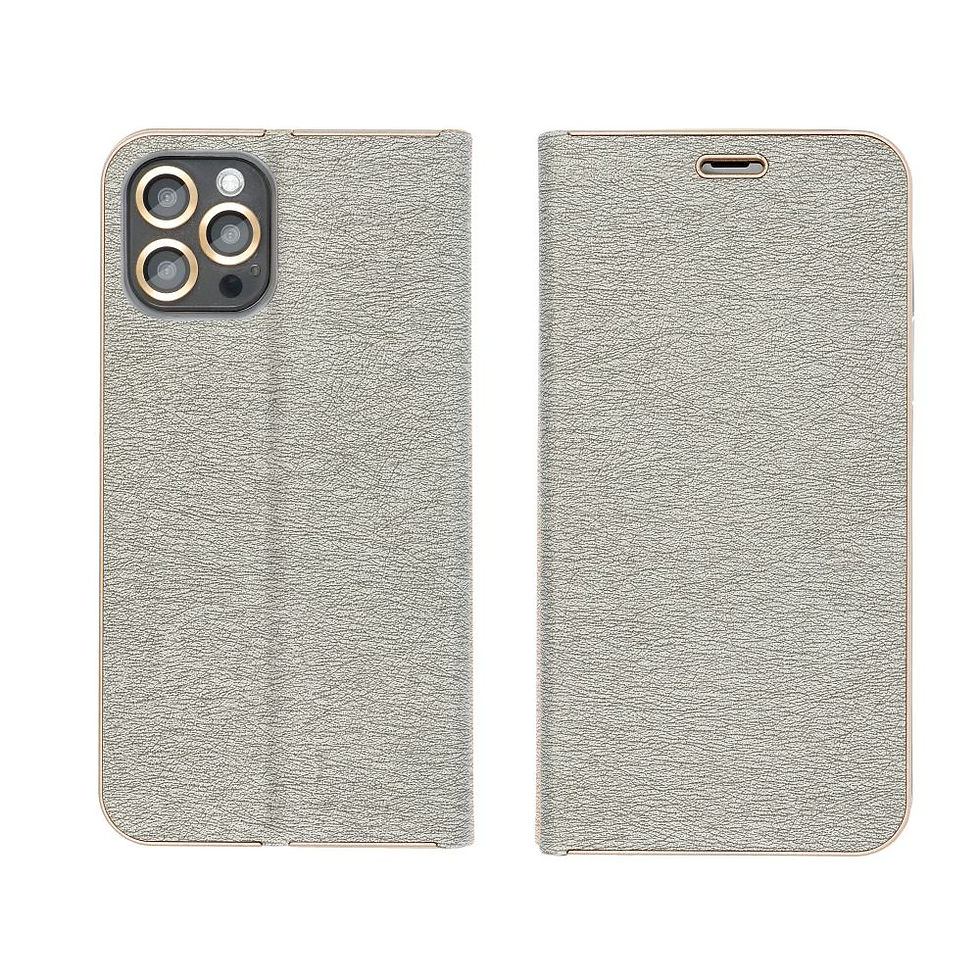 Indexkép: Luna Book Gold Case Samsung S24 FE tok, ezüst
