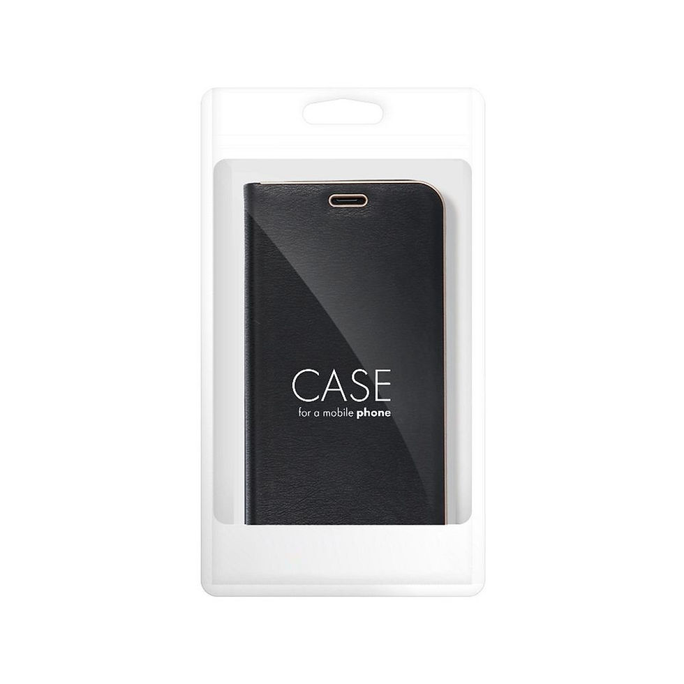 Indexkép: Luna Book Gold Case iPhone 16 Plus tok, fekete