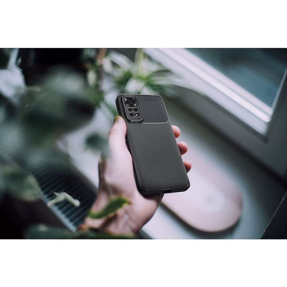Indexkép: Carbon Premium Case Xiaomi Redmi 15 (171.1mm) tok, fekete