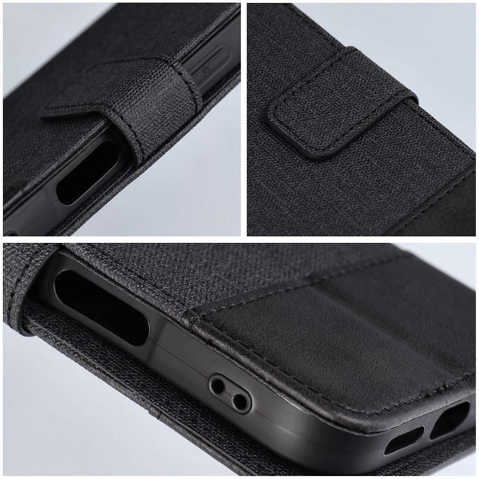 Indexkép: Gomma Book Case Samsung A16 5G tok, fekete