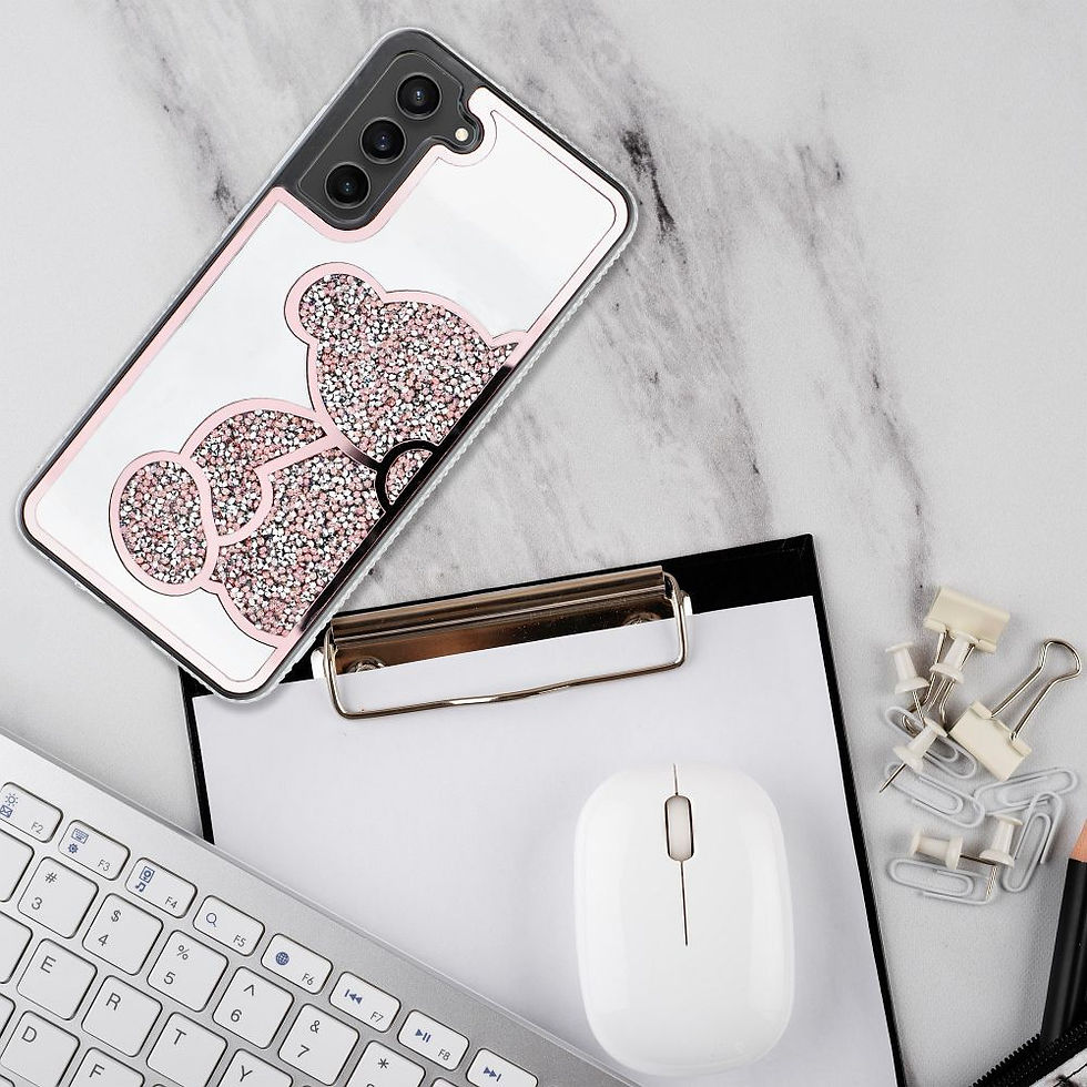 Indexkép: Teddy Bear Case Samsung A51 tok, rózsaszín