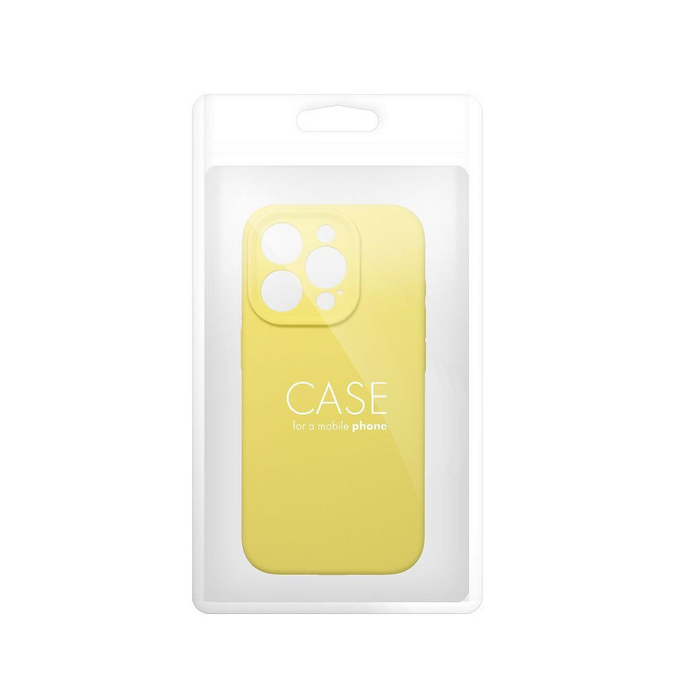 Indexkép: Silicone 2mm Case iPhone 17 tok, sárga