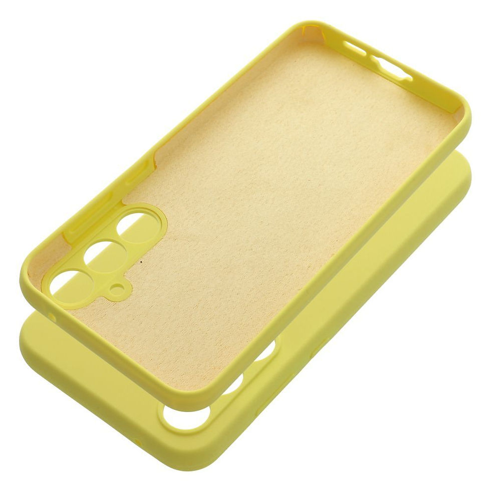 Indexkép: Silicone 2mm Case Samsung A55 5G tok, sárga