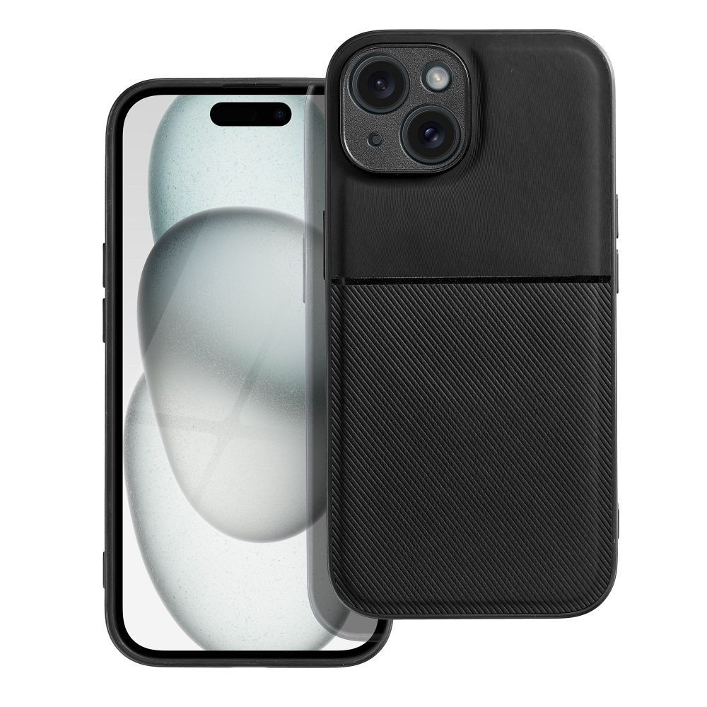Noble Case iPhone 15 tok, fekete