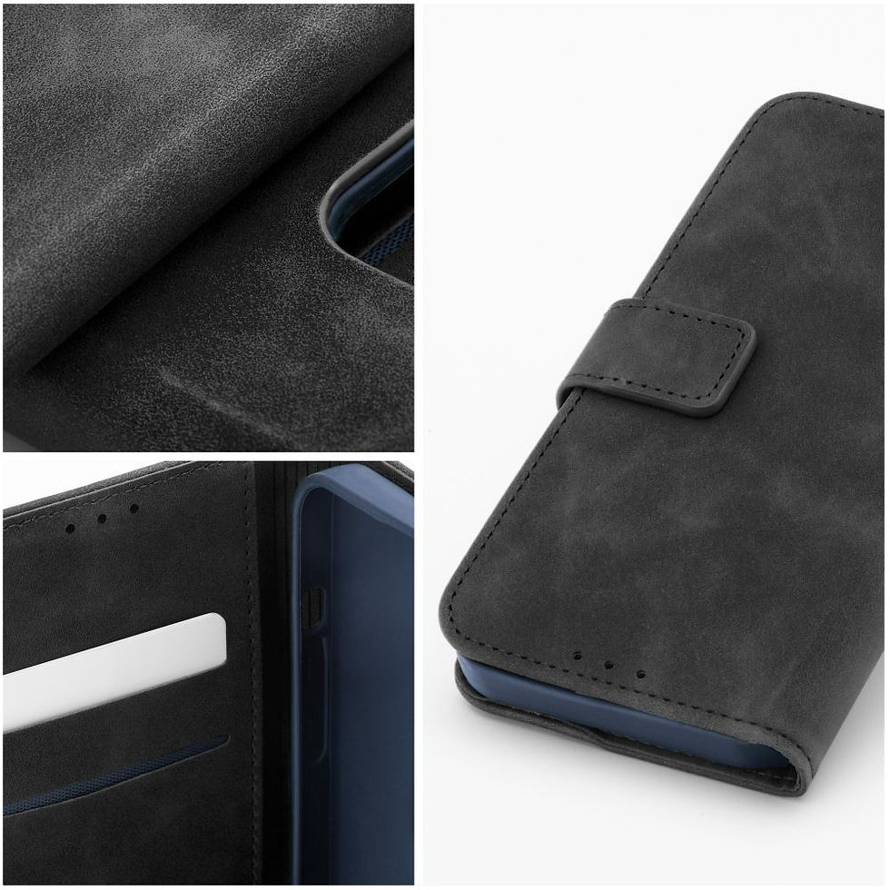 Indexkép: Tender Book Case iPhone 16 Pro tok, fekete