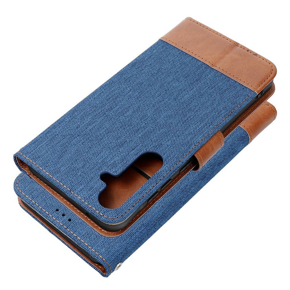 Indexkép: Jeans Book Case Xiaomi Redmi 15C tok, kék